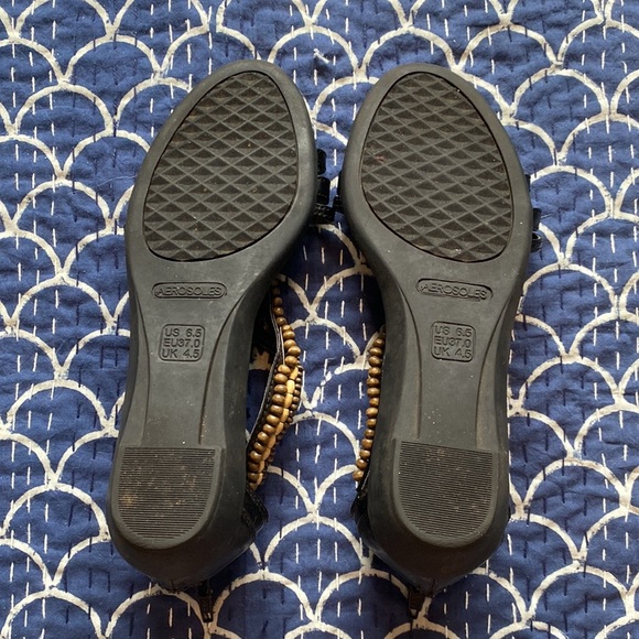 3 For $25! Black Comfy Beaded Sandals - Picture 4 of 5
